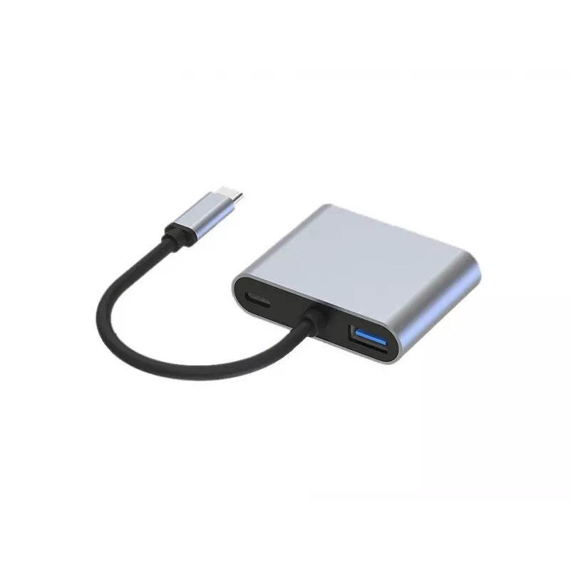 Conceptronic DONN16G com fios USB 3.2 Gen 1 Type-C cinzento 100W 4K Ultra HD