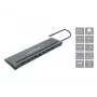 Dock para portátil/replicador de portas Conceptronic DONN17G com fios USB 3.2 Gen 1 (3.1 Gen 1) Type-C cinzento