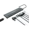 Dock para portátil/replicador de portas Conceptronic DONN17G com fios USB 3.2 Gen 1 (3.1 Gen 1) Type-C cinzento