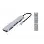Estação de acoplamento Conceptronic DONN19G 7 em 1 USB 3.2 Gen 1, HDMI, USB-A 3.0 x 3, SD, TF/MicroSD, 100W USB PD