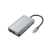 Dock para portátil/replicador de portas Conceptronic DONN21G com fios USB 3.2 Gen 1 (3.1 Gen 1) Type-C cinzento