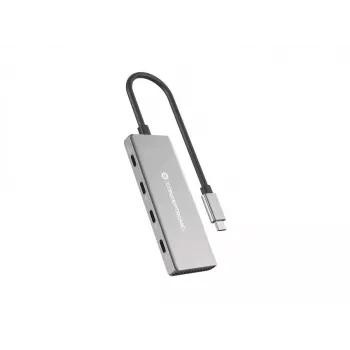 Hub de interfaces Conceptronic HUBBIES16G USB 3.2 Gen 2 (3.1 Gen 2) Type-C 10000 Mbit/s cinzento