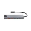 Estação de acoplamento Conceptronic DONN29G 6 em 1 USB 3.2 Gen 2, HDMI 4K60Hz, USB-A 10Gbps x 2, USB-C 10Gbps, GbE LAN, 140W USB PD 3.1