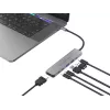 Estação de acoplamento 6 em 1 USB 3.2 Gen 1 CONCEPTRONIC DONN33G HDMI, 2×USB-A 5Gbps, 2×USB-C 5Gbps, 100W USB PD, prateado