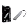Estação de acoplamento 6 em 1 USB 3.2 Gen 1 CONCEPTRONIC DONN33G HDMI, 2×USB-A 5Gbps, 2×USB-C 5Gbps, 100W USB PD, prateado