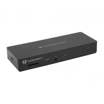 Estação de acoplamento Conceptronic DONN30B 13 em 1 Thunderbolt 4, com fios, Thunderbolt 4, 96 W, 3,5 mm, 10,100,1000,2000,2500 Mbit/s, IEEE 802.3bz