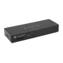 Conceptronic DONN30B estação de ancoragem Thunderbolt 4 13 em 1, 40 Gbit/s, 96 W, HDMI, 2x USB-A, USB-C, LAN 2,5GbE, leitor de cartões SD, preta