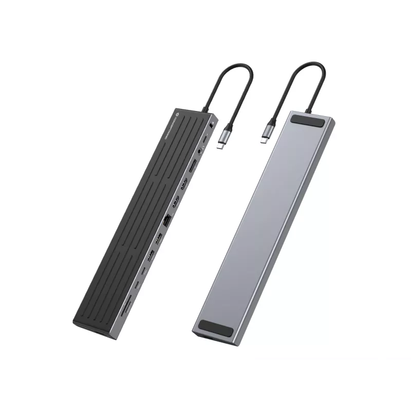 Estação de acoplamento Conceptronic DONN32B 14 em 1 USB 3.2 Gen 1 HDMI DP