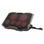Suporte de arrefecimento para portátil gaming Conceptronic THYIA ERGO com 6 ventoinhas, 43,2 cm (17 polegadas), 6 unid., botões, cinzento, azul, verde, vermelho, China
