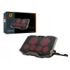 Suporte de arrefecimento para portátil gaming Conceptronic THYIA ERGO com 6 ventoinhas, 43,2 cm (17 polegadas), 6 unid., botões, cinzento, azul, verde, vermelho, China