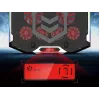 Suporte de arrefecimento para portátil gaming Conceptronic THYIA ERGO com 6 ventoinhas, 43,2 cm (17 polegadas), 6 unid., botões, cinzento, azul, verde, vermelho, China