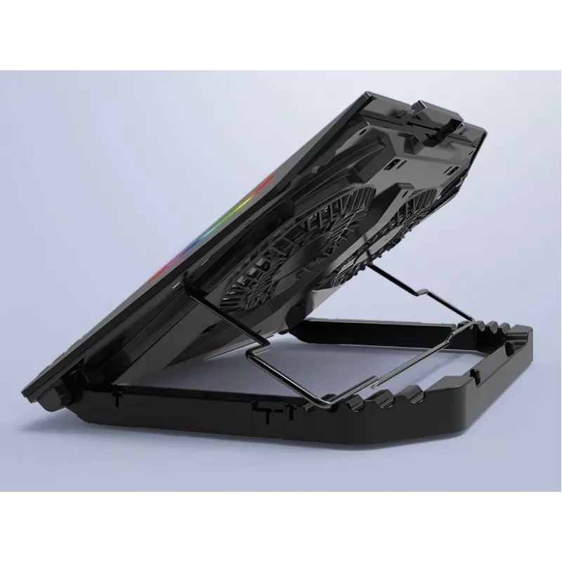 Suporte de arrefecimento para portátil gaming Conceptronic THYIA ERGO com 2 ventoinhas, 43,2 cm (17 polegadas), 2 unid., botões, preto, azul, verde, vermelho, China