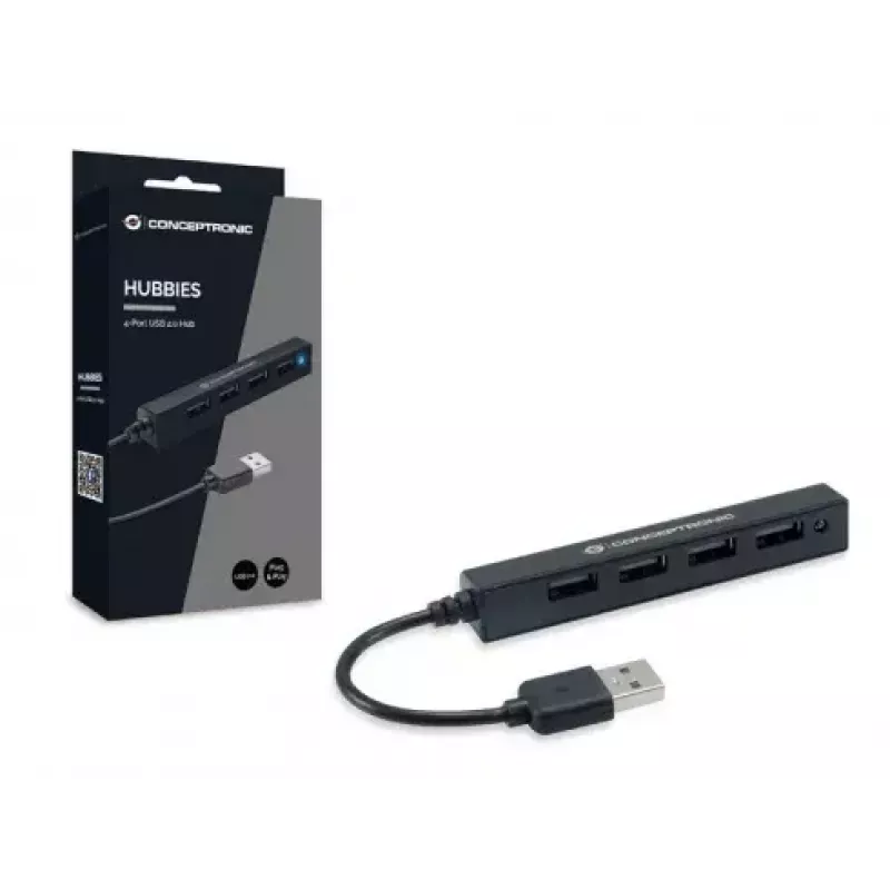 Hub USB Conceptronic HUBBIES hub USB 2.0 de 4 portas