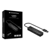 Hub USB 3.0 de 4 portas em alumínio Conceptronic com adaptador USB-C para USB-A