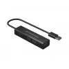 Hub USB 3.0 de 4 portas em alumínio Conceptronic com adaptador USB-C para USB-A