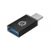 Hub USB 3.0 de 4 portas em alumínio Conceptronic com adaptador USB-C para USB-A