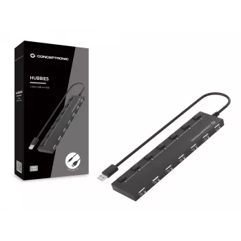 Hub Conceptronic HUBBIES USB 2.0 de 7 portas