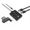 Hub Conceptronic HUBBIES USB 3.0/2.0 de 4 portas, cabo de 90 cm, USB 3.2 Gen 1 (3.1 Gen 1) Type-A, preto, USB 2.0, USB 3.2 Gen 1 (3.1 Gen 1) Type-A, China, 87 mm, 55 mm