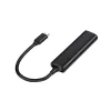 Hub Conceptronic HUBBIES USB 3.0 de 4 portas, 2 portas USB-C e 2 portas USB-A, caixa em alumínio, ficha USB-C