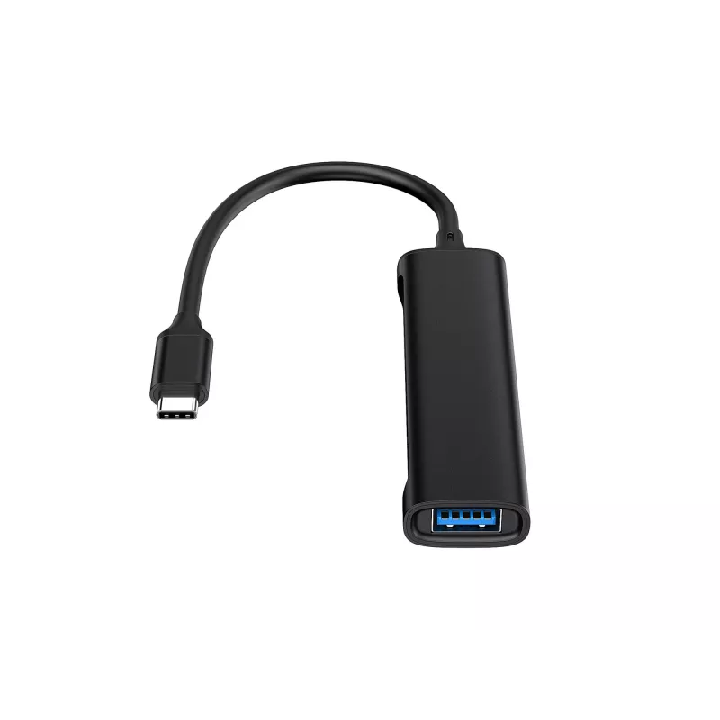 Hub Conceptronic HUBBIES USB 3.0 de 4 portas, 2 portas USB-C e 2 portas USB-A, caixa em alumínio, ficha USB-C