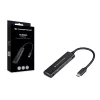 Hub Conceptronic HUBBIES USB 3.0 de 4 portas, 2 portas USB-C e 2 portas USB-A, caixa em alumínio, ficha USB-C