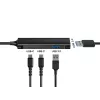 Hub Conceptronic HUBBIES USB 3.0 de 4 portas, 2 portas USB-C e 2 portas USB-A, caixa em alumínio, ficha USB-C