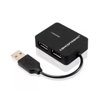 Hub USB Conceptronic Travel de 4 portas