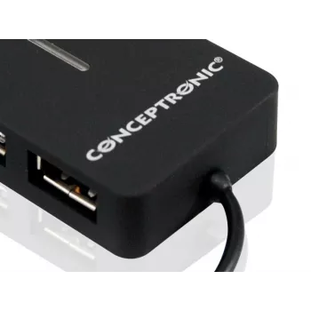 Hub USB Conceptronic Travel de 4 portas
