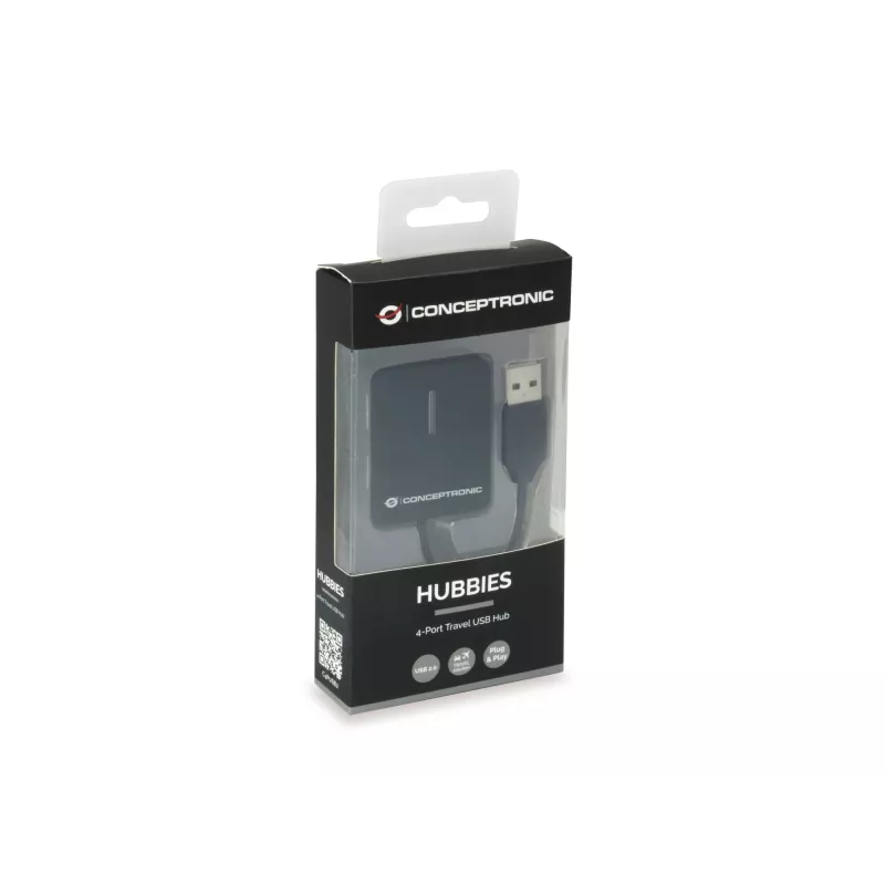 Hub USB Conceptronic Travel de 4 portas