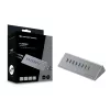 Combinação hub-carregador Conceptronic HUBBIES18G 10 em 1 60W USB 3.0, cabo USB-C-USB-A 2 em 1, USB 3.2 Gen 1