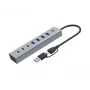 Hub Conceptronic HUBBIES20G USB 3.0 de 7 portas, 5 Gbit/s, USB-C x 3, USB-A x 4