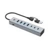 Hub Conceptronic HUBBIES20G USB 3.0 de 7 portas, 5 Gbit/s, USB-C x 3, USB-A x 4