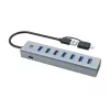 Hub Conceptronic HUBBIES21GP USB 3.0 de 7 portas com fonte de alimentação, 5 Gbit/s, USB-A x 7