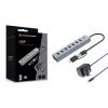 Hub Conceptronic HUBBIES21GP USB 3.0 de 7 portas com fonte de alimentação, 5 Gbit/s, USB-A x 7