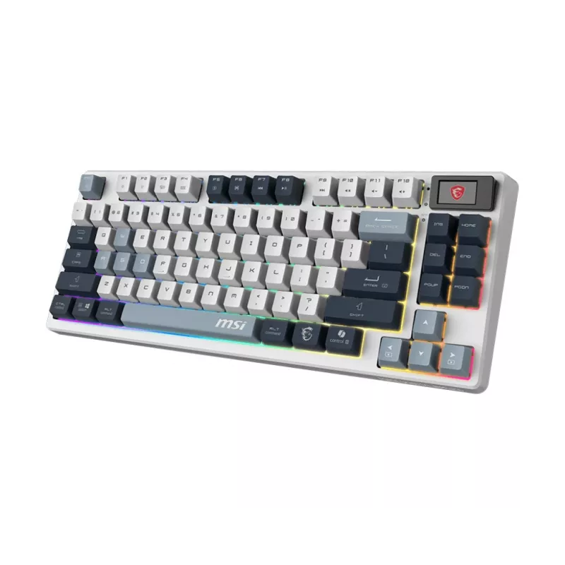 MSI Forge GK600 TKL Wireless Sky Teclado gaming, disposição DE (QWERTZ)