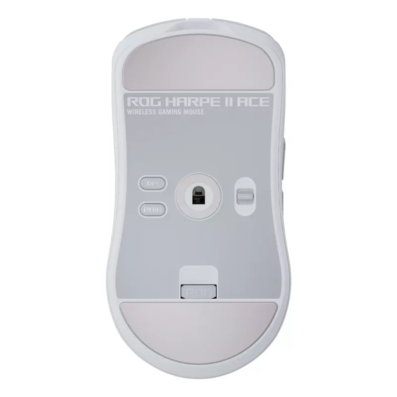 Rato gaming ASUS ROG Harpe II Ace, para destros, ótico 42.000 DPI, RF Wireless + Bluetooth + USB Type-A, 5 botões, branco