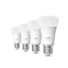 Lâmpada inteligente Philips A60 E27, Bluetooth/Zigbee, 6 W, 810 lm, branco, pack de 4
