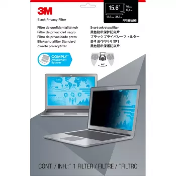 Filtro de privacidade 3M PF15.6W9B para portátil widescreen de 15,6 polegadas