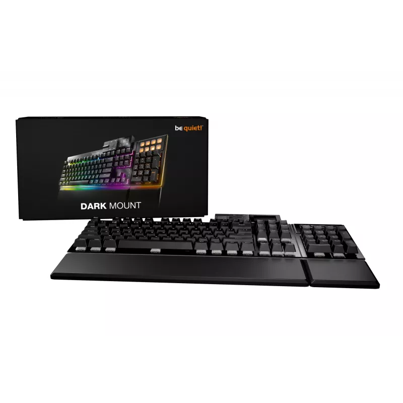 Teclado be quiet! Dark Mount Silent Linear DE ISO gaming USB QWERTZ alemão preto