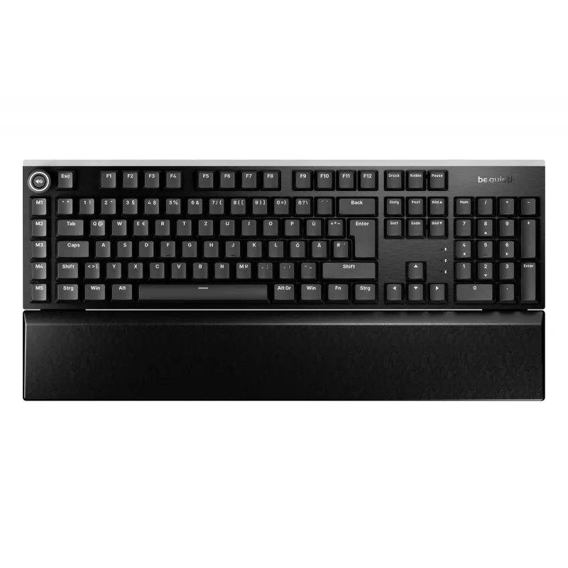 Teclado be quiet! Light Mount Silent Tactile DE ISO gaming USB QWERTZ alemão preto