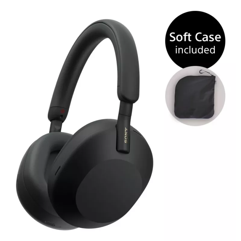 Sony WH-1000XM5SA auscultador com fios e sem fios arco de cabeça música USB Type-C Bluetooth preto