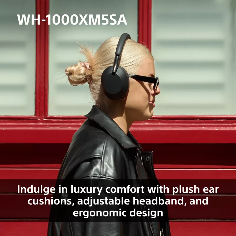 Sony WH-1000XM5SA auscultador com fios e sem fios arco de cabeça música USB Type-C Bluetooth preto