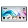 Monitor portátil MSI PRO MP165DE E6 39,6 cm (15,6 polegadas) Full HD IPS 1920×1080 USB-C HDMI VESA preto