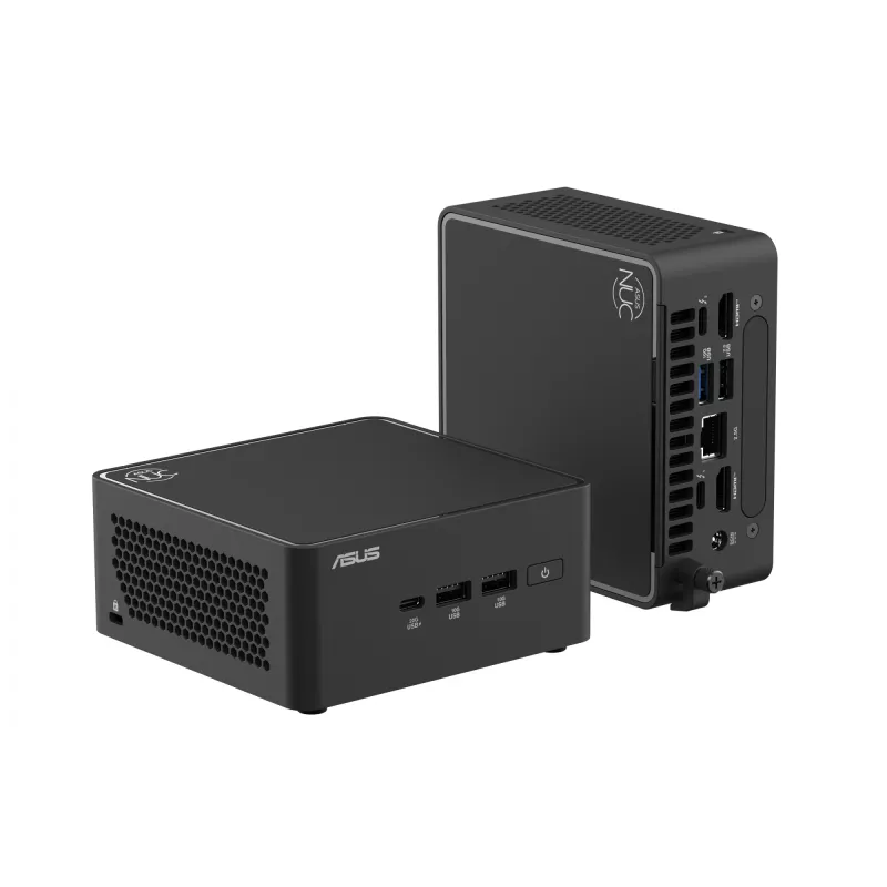 ASUS NUC 15 Pro Tall Kit RNUC15CRHV500002 mini PC barebone, DDR5 até 96 GB, Wi-Fi 7, Bluetooth 5,4