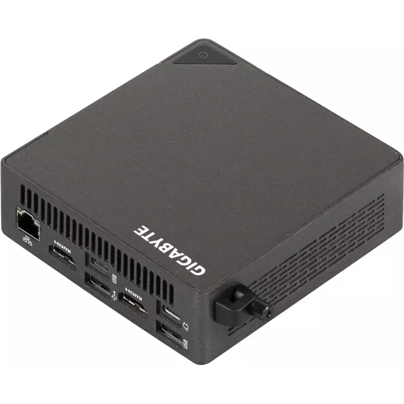 Mini PC barebone GIGABYTE BRIX Core Ultra 5 225H, caixa de 0,46 litros, DDR5 SO-DIMM, 2 slots de memória, até 96 GB, WiFi/BT, 2,5G LAN