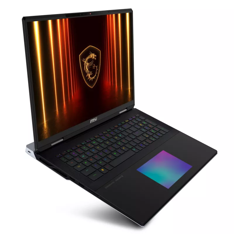 MSI Titan 18 HX AI A2XWJG-070 portátil gaming, Intel Core Ultra 9 285HX, 18 polegadas UHD+, 96GB DDR5, 6TB SSD, NVIDIA GeForce RTX 5090 24GB, Windows 11 Pro