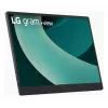 Monitor portátil LG 17MT70 Preto, Aço inoxidável 43,2 cm (17 polegadas) LED 2560 x 1600 píxeis