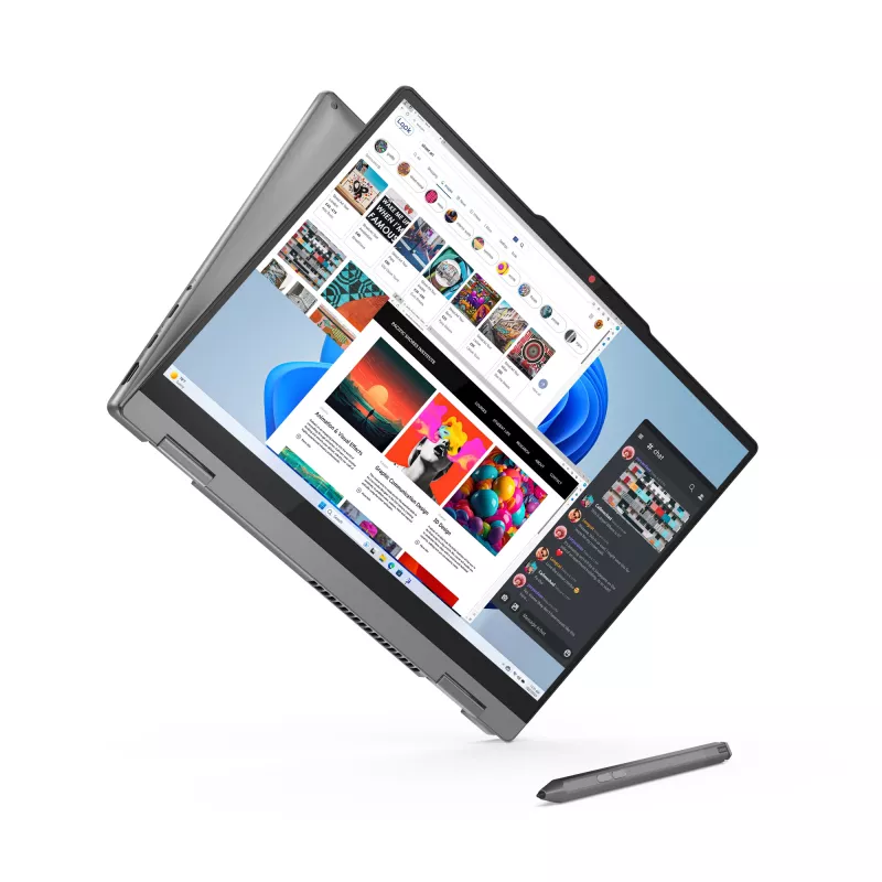 Lenovo IdeaPad 5 2-em-1 14IRH9 Intel® Core™ i7 i7-13620H Híbrido (2-em-1) 35,6 cm (14 polegadas) Ecrã tátil WUXGA 16 GB LPDDR5x-SDRAM 1 TB SSD Wi-Fi 6 (802.11ax) Windows 11 Home Cinzento