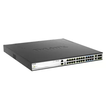 D-Link DMS-3130-30PS Comutador de Rede Gerido L3 2.5G Ethernet (100/1000/2500) Power over Ethernet (PoE) 1U Preto