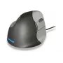 BakkerElkhuizen Evoluent 4, Destro, Design Vertical, Laser, 2600 DPI, Preto, Cinzento, Prateado